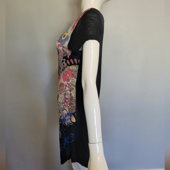 Vintage Desigual Mini Dress with Button Back, GUC, Size M - Picture 6 of 11